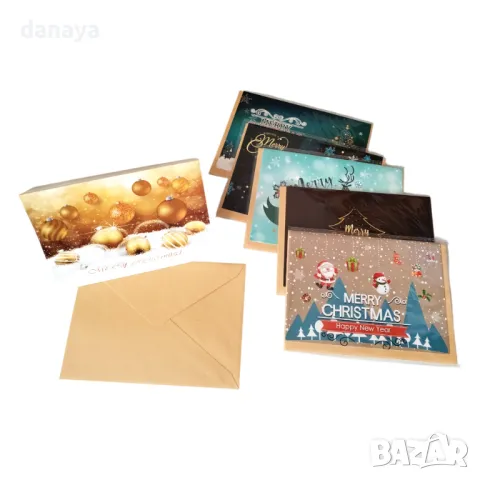 5500 Поздравителна картичка за Коледа и Нова Година, с плик, снимка 3 - Други - 48153718