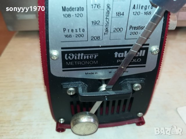 Willner Metronom Taktell Piccolo-MADE IN WEST GERMANY-ВНОС SWISS 1112231202, снимка 8 - Други - 43361702