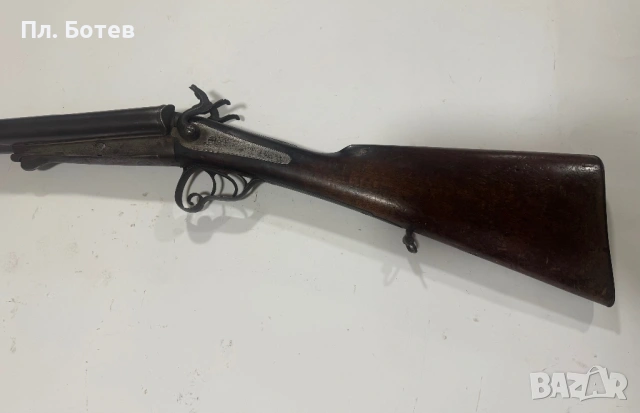 Стара двуцевна пушка, снимка 5 - Антикварни и старинни предмети - 53155980