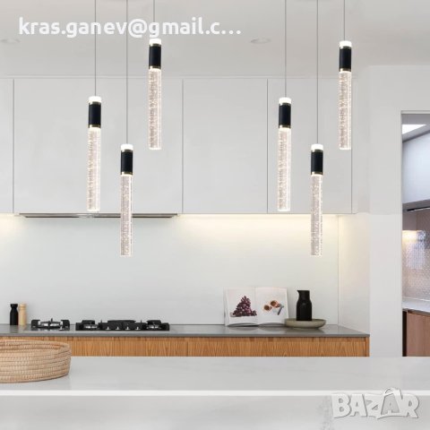 Модерна висяща тавана лампа, висулка, спалня, снимка 7 - Лампи за таван - 43899272