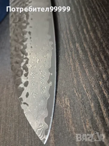 Кухненски нож от Дамаска стомана , снимка 7 - Други - 48090750