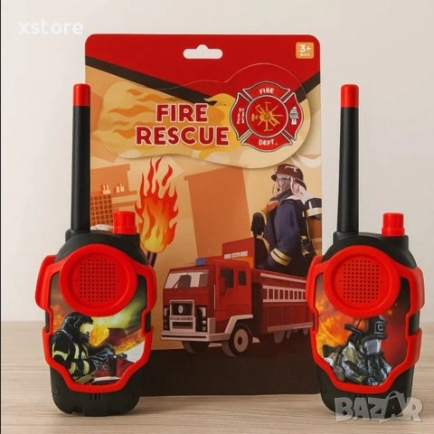 Детски уоки - токи комплект Fire Rescue, снимка 7 - Други - 52739572