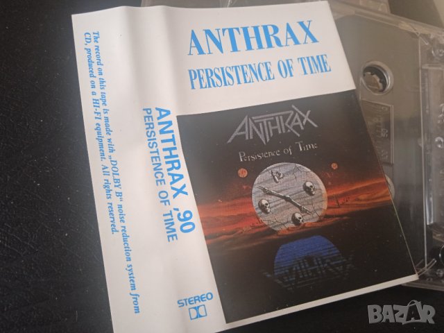 Anthrax - Persistence Of Time - аудио касета