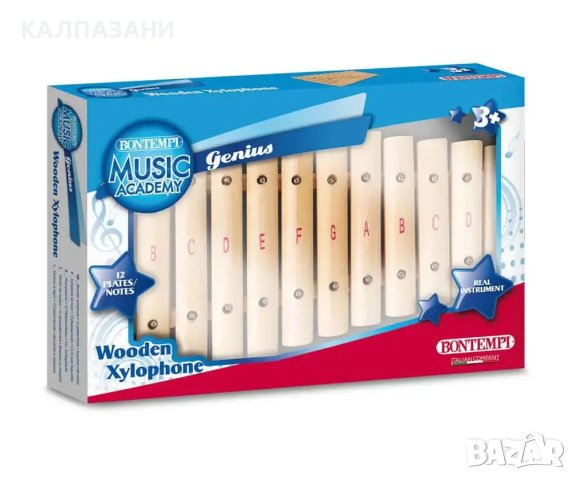 Bontempi - Ксилофон дървен с 12 ноти  XLW12.2