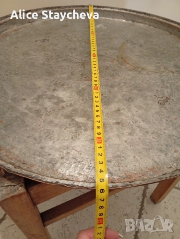 Синия голяма, медна тава, снимка 7 - Антикварни и старинни предмети - 51678745