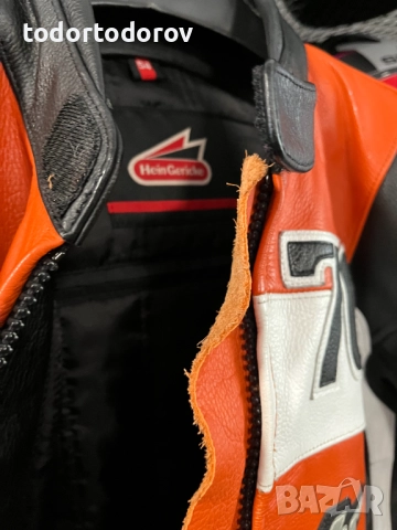 Кожено мото яке HAI GERIKHE PRO SPORTS Safe Max 54-L,всички протектори, снимка 3 - Аксесоари и консумативи - 52257405