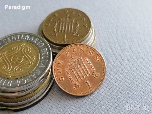 Монета - Великобритания - 1 пени | 2002г.