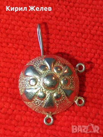 СТАРА ПОСРЕБРЕНА ЗАБОДКА ЕТНОГРАФСКИ НАКИТ УКРАШЕНИЕ ОБЕЦА 6688