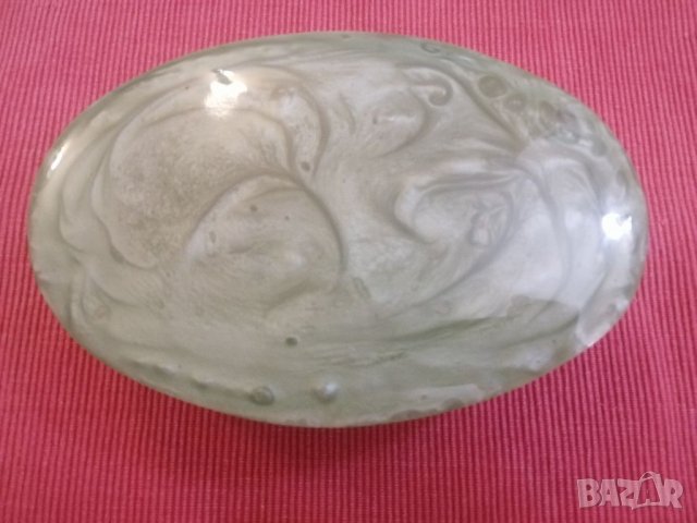 Кутия за бижута от зелен каталин СССР. , снимка 2 - Антикварни и старинни предмети - 32813754