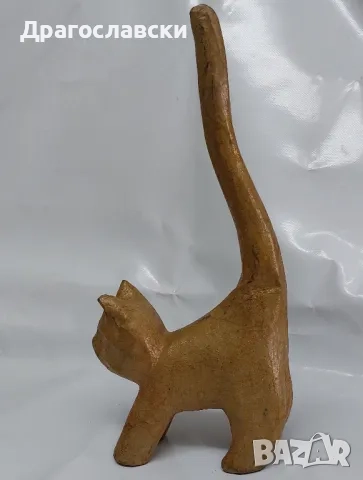 котки: КОТЕ КОТКА животно БРОНЗ МЕСИНГ метал фигура статуетка, папие маше, брошка, снимка 4 - Статуетки - 28882790