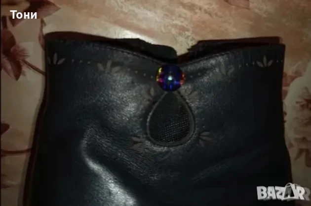 BELLE Дамски Боти Изцяло от Естествена Кожа 36, снимка 2 - Дамски боти - 51109883