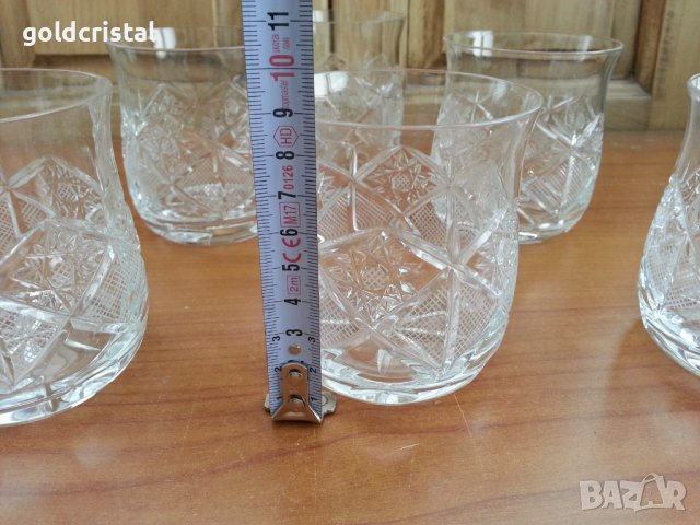 Кристални чаши , снимка 3 - Антикварни и старинни предмети - 43593537