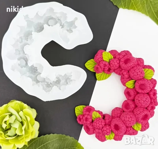 Полумесец от Малини малина силиконов молд форма фондан шоколад смола гипс декор украса