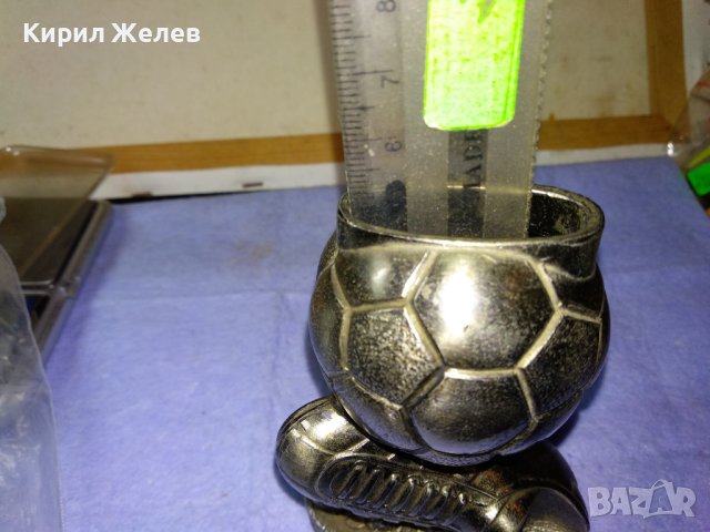 ШАМПИОНСКА ФУТБОЛНА КОЛЕКЦИОНЕРСКА ФИГУРАЛНА МЕТАЛНА НАСТОЛНА ПОСТАВКА За ЗАПАЛКА 41382, снимка 6 - Колекции - 43887928