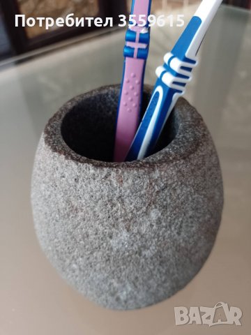 каменна поставка за четки за зъби от Индонезия, снимка 1
