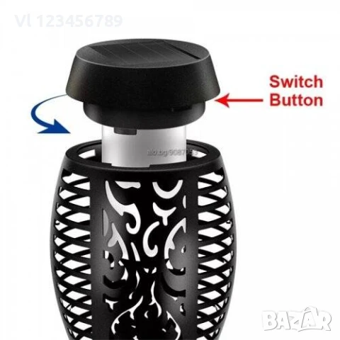 Соларна лампа тип "факла", снимка 3 - Соларни лампи - 50693259