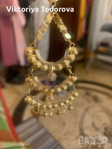 14К Нови зл.обеци-ТОП ОФЕРТА-150лв/гр, снимка 3 - Обеци - 52531369