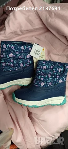 НОВИ с Етикет ДЕТСКИ ТОПЛИ БОТУШИ - ВОДООТБЛЪСКВАЩИ - N 28