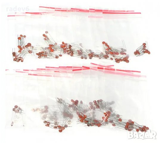 Комплект керамични кондензатори - 300бр., 30 стойности по 10бр.