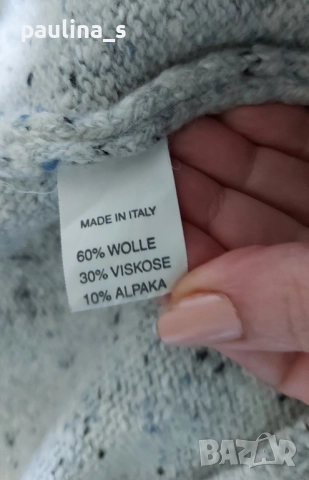 Три различни броя / Вълнен пуловер "Bon'a parte", "Walbusch" и "Biaggini" , снимка 13 - Блузи с дълъг ръкав и пуловери - 39796935