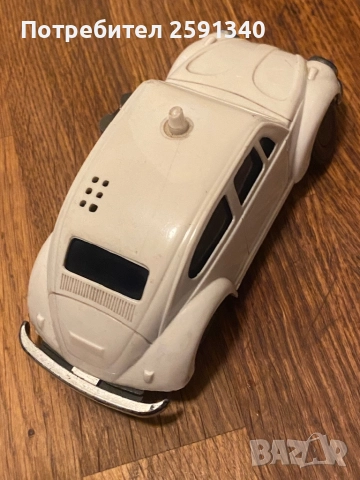 1970-те години KANTO TOYS ЯПОНСКА ПОЛИЦЕЙСКА ПАТРУЛНА КОЛА С ЧАСОВНИКОВ МЕХАНИЗЪМ VOLKSWAGEN BEETLE , снимка 4 - Колекции - 51633266