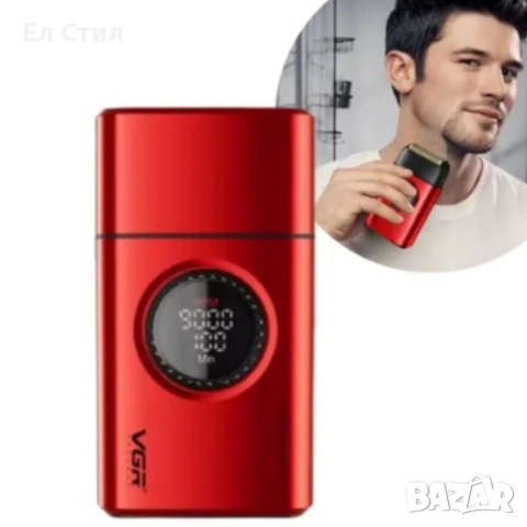 Професионален комплект 2в1 VGR – Машинка за подстригване + електрическа самобръсначка с Led дисплей, снимка 5 - Машинки за подстригване - 53583248