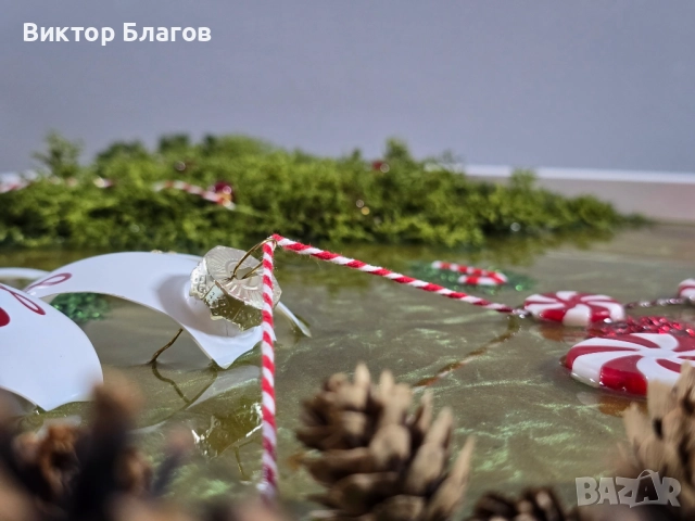 Коледна картина в епоксидна смола, снимка 6 - Картини - 52941557