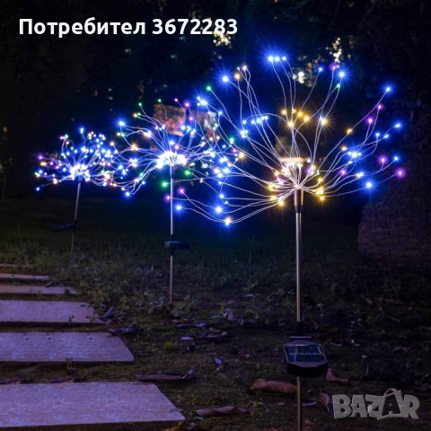 1 бр Соларно Коледно Градинско осветление , снимка 3 - Декорация за дома - 43620320