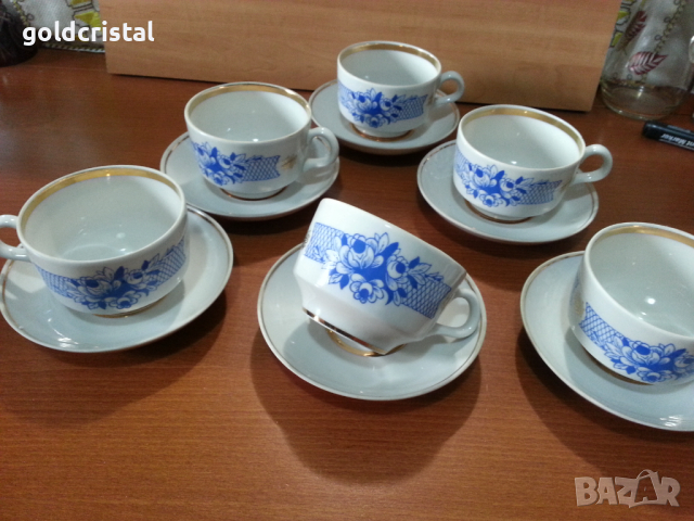 стар руски порцелан чаши за чай, снимка 9 - Антикварни и старинни предмети - 44927668