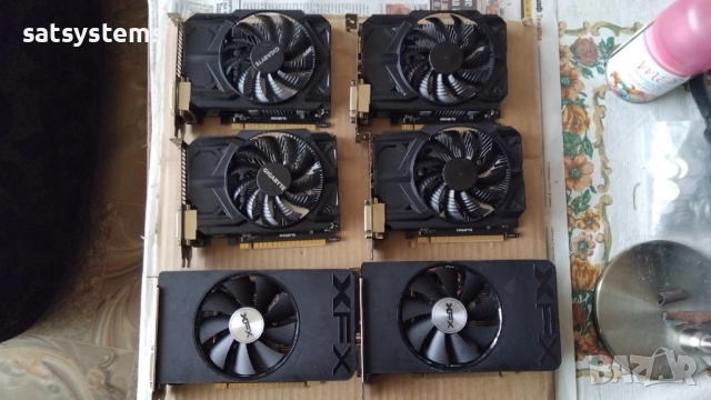 8 броя неработещи видео карти.