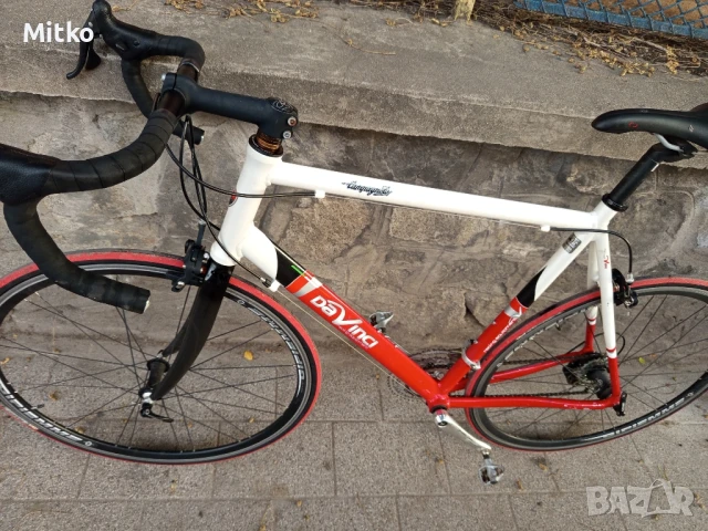 28 цола алуминиев велосипед с 24 скорости палцови команди усилени капли карбонова вилка като нов , снимка 8 - Велосипеди - 50740956