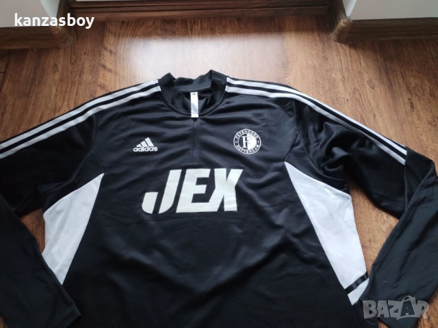 ADIDAS feyenoord 2020-21 track jacket - мъжка футболна блуза 2ХЛ , снимка 3 - Спортни дрехи, екипи - 52919195