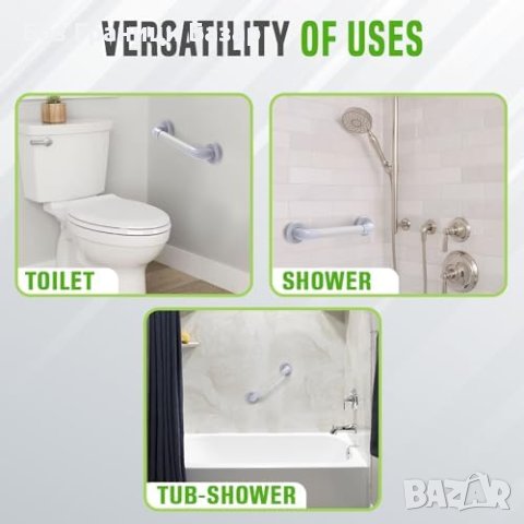 Нови Стабилни Лостове за Баня 16", Анти-Слип Дизайн дръжки за възрастни хора, снимка 5 - Други стоки за дома - 44043735