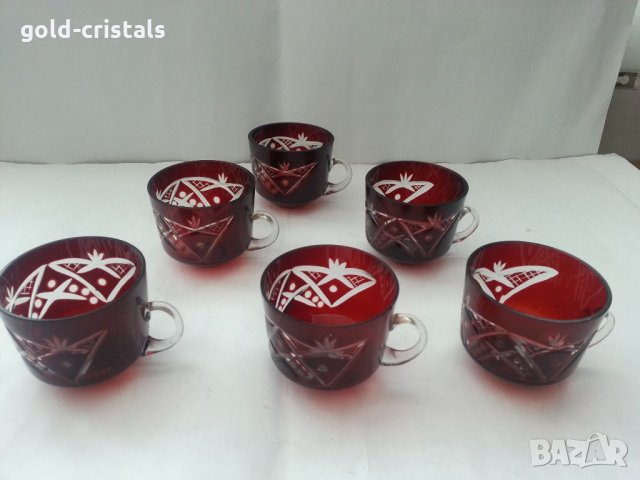 Кристални чаши , снимка 2 - Антикварни и старинни предмети - 33682558