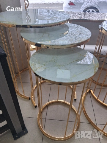 Тройни помощни маси, снимка 9 - Маси - 53518791