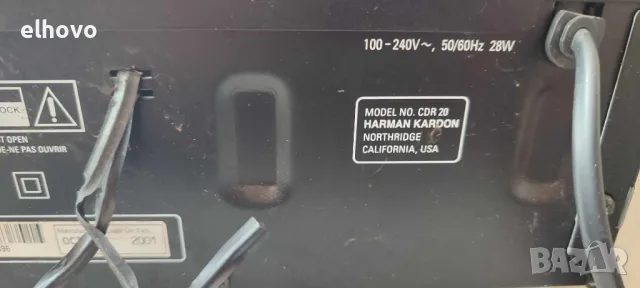 CD player Harman/Kardon CDR 20, снимка 4 - Аудиосистеми - 47265990