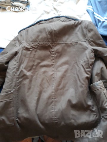 Мъжки кожух палто с подплата от дебела естествена кожа за ръст 176см, снимка 6 - Палта - 43460877