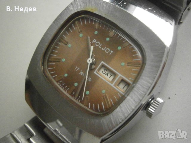 POLJOT, 23 jewels, made in USSR, day-date quickset!, снимка 2 - Мъжки - 43240460