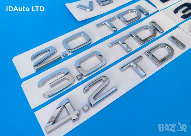 Audi надпис емблема, Ауди a3, A6, A4, A8, v8t, 3.0 tdi, букви,багажник, снимка 7 - Аксесоари и консумативи - 37131108