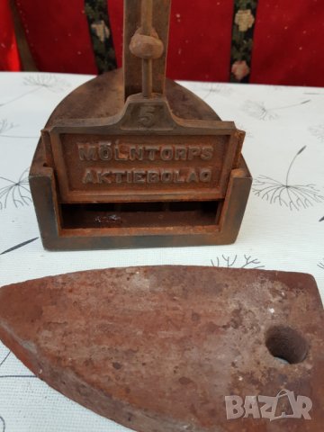 Стара шведска ютия, снимка 8 - Антикварни и старинни предмети - 37803456