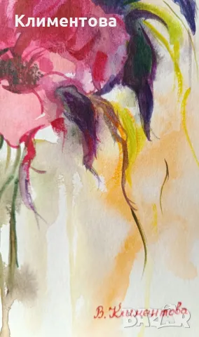 "Розов цвят", снимка 4 - Картини - 48272945