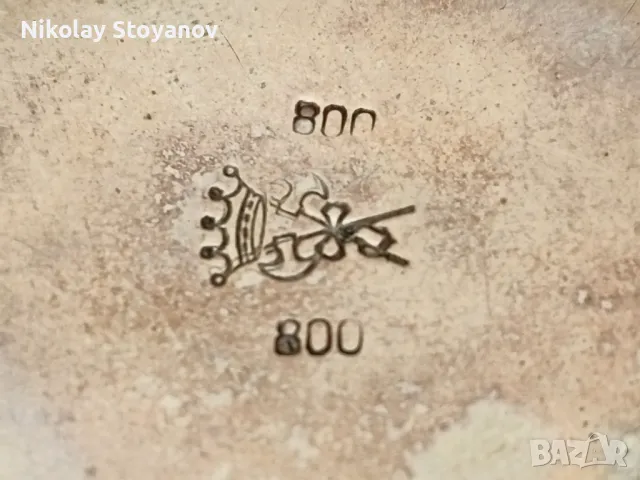 Сребърна кутийка - проба 800 - 70 гр., снимка 5 - Антикварни и старинни предмети - 48598663