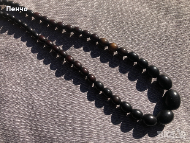 старо колие /гердан/ - биволски рог, снимка 3 - Антикварни и старинни предмети - 52961230