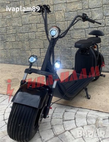 Електрически скутер “ Harley - Davidson “ – 1500W 60V + LCD Дисплей + Преден LED фар тип-2024г, снимка 3 - Мотоциклети и мототехника - 37040345