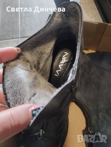 боти естествена кожа, снимка 2 - Дамски боти - 43159182