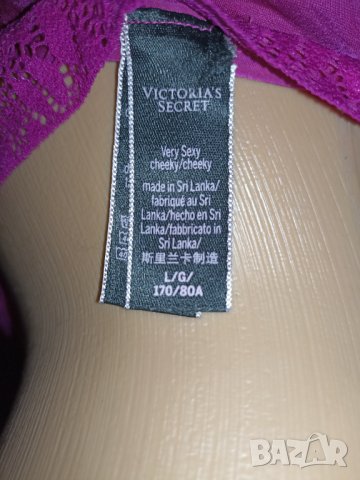 Victoria Secret L-Фини микрофибърни луксозни бикини с лъскавина в цикламен цвят , снимка 6 - Бельо - 43176407