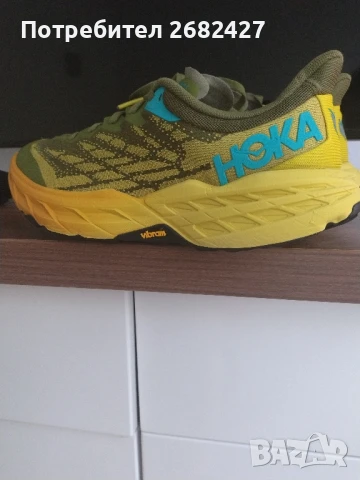 Мъжки обувки за бягане HOKA номер 43,5 Speedgoat 5 avocado/passion fruit 