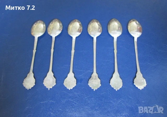 Комплект турски сребърни лъжички, снимка 4 - Антикварни и старинни предмети - 50858196