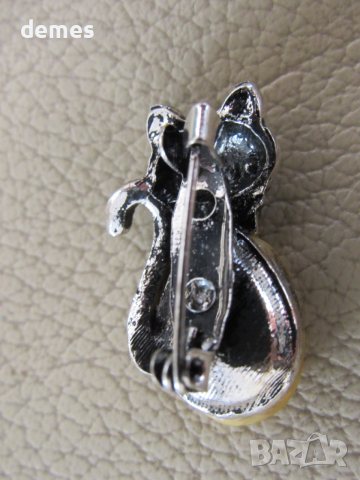 Брошка-коте от първокласен балтийски кехлибар, снимка 5 - Други - 52596321