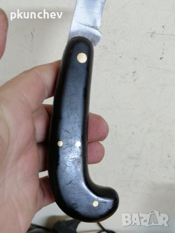 Сгъваем нож от ножаря G. Zaugg Zollbrück BERN ШВЕЙЦАРИЯ, снимка 4 - Ножове - 43253966